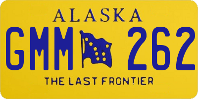 AK license plate GMM262