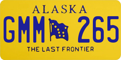 AK license plate GMM265