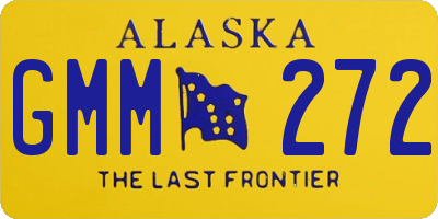 AK license plate GMM272