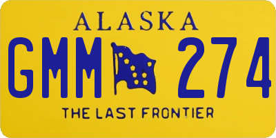 AK license plate GMM274