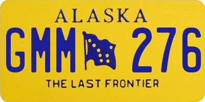 AK license plate GMM276