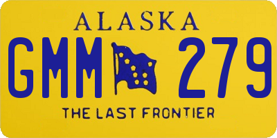 AK license plate GMM279