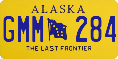 AK license plate GMM284