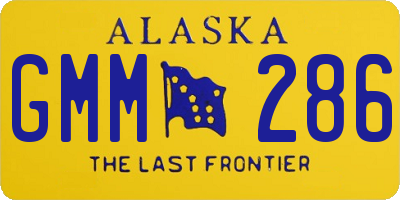 AK license plate GMM286