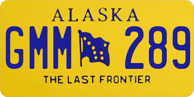 AK license plate GMM289