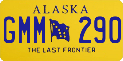 AK license plate GMM290