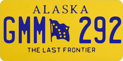 AK license plate GMM292