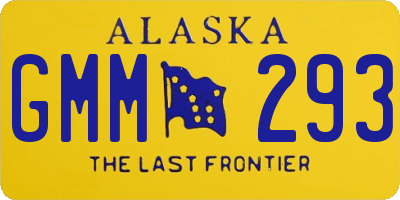 AK license plate GMM293