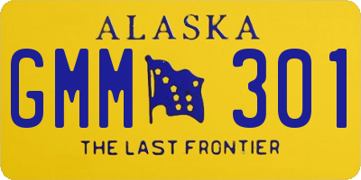 AK license plate GMM301