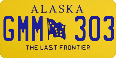 AK license plate GMM303