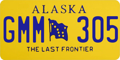 AK license plate GMM305