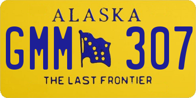 AK license plate GMM307