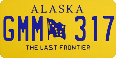 AK license plate GMM317