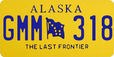 AK license plate GMM318