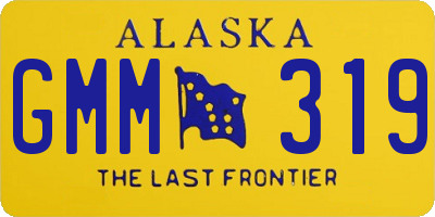 AK license plate GMM319