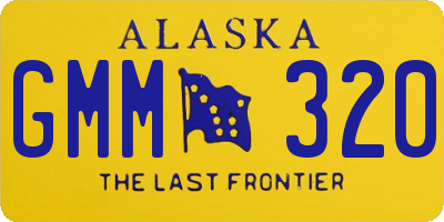 AK license plate GMM320