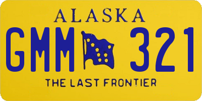 AK license plate GMM321