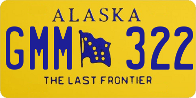 AK license plate GMM322