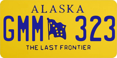 AK license plate GMM323