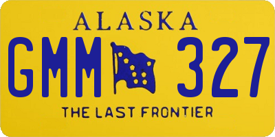 AK license plate GMM327