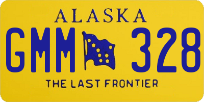 AK license plate GMM328