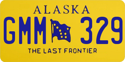 AK license plate GMM329