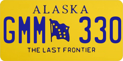 AK license plate GMM330