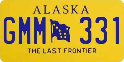 AK license plate GMM331