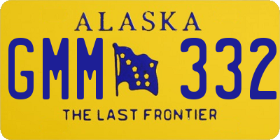 AK license plate GMM332