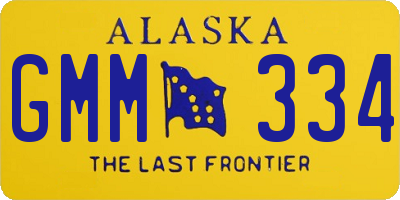 AK license plate GMM334