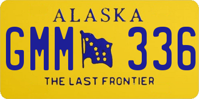 AK license plate GMM336