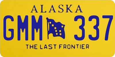 AK license plate GMM337