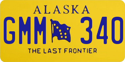 AK license plate GMM340