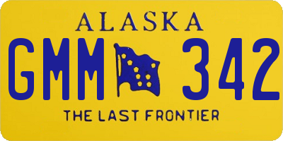 AK license plate GMM342