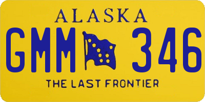 AK license plate GMM346