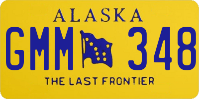 AK license plate GMM348