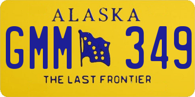 AK license plate GMM349