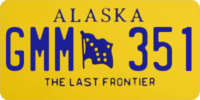 AK license plate GMM351