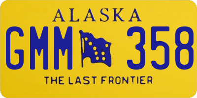 AK license plate GMM358