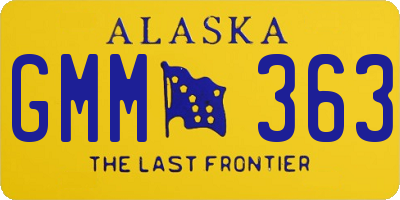 AK license plate GMM363