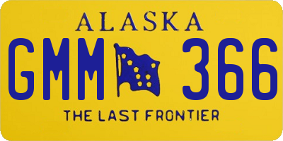 AK license plate GMM366