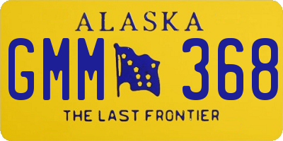 AK license plate GMM368