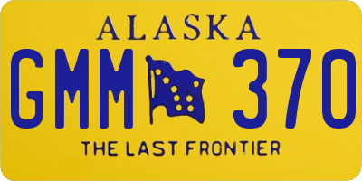 AK license plate GMM370
