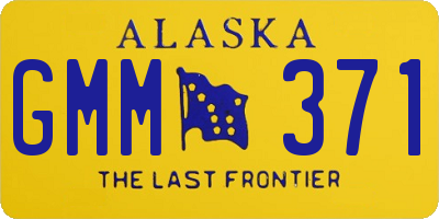 AK license plate GMM371