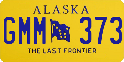 AK license plate GMM373