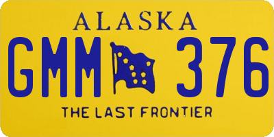 AK license plate GMM376