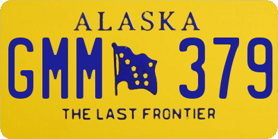 AK license plate GMM379