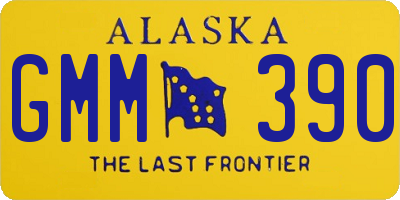 AK license plate GMM390