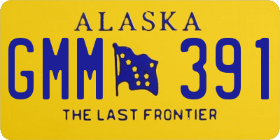 AK license plate GMM391