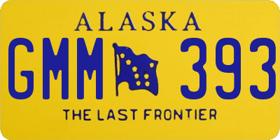 AK license plate GMM393